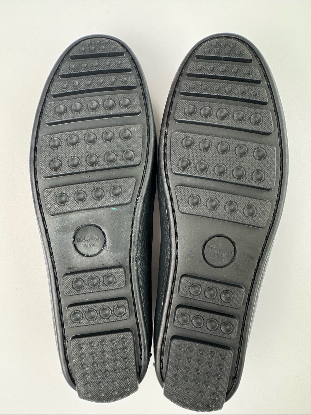 Driver Club USA Women's Black Leather Slip On Tassel Loafers Size 7 - Picture 7 of 9